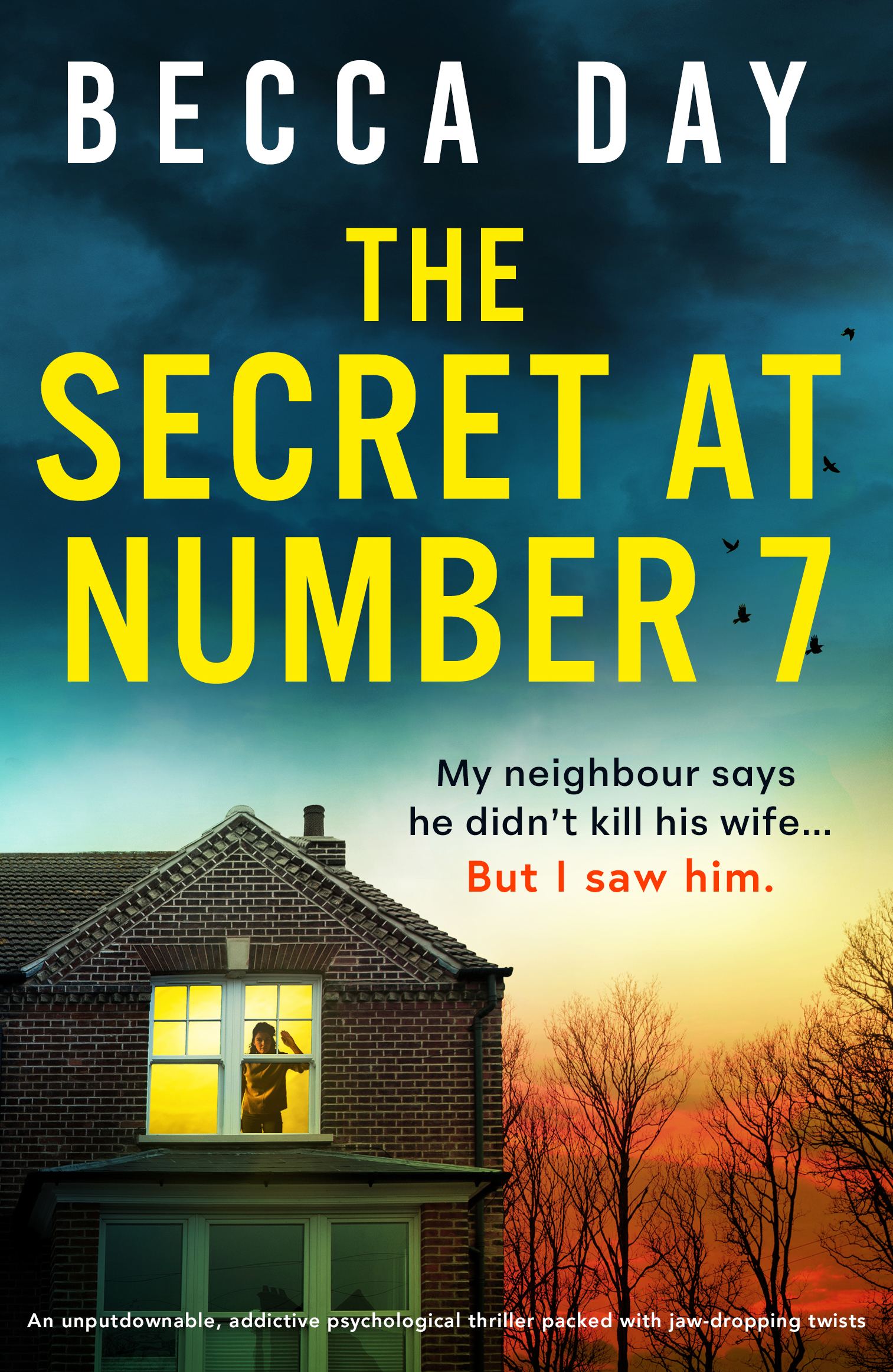 The Secret At Number 7 by Becca Day a psychological thriller e-book cover with a firepit on the front entitled 'All Her Little Lies' by Becca Day